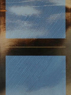 Azul aciano mångata (pintura cuadriculada madera mínima borde duro dopamina vibrante)