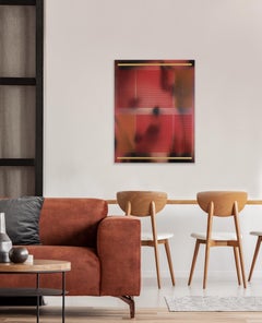 CSW 2024.5  (red yellow ochre warm earthy pigments glow midtones grid painting)