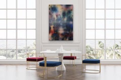 d'Ombré (grid painting abstract geometry jewel tones striped patterns art deco)