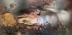 Rift Valley, sonde III (texture peinture abstraite toile bronze organique terreux)