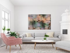 Screen 2023.9 (grid green painting abstract wood nature organic motifs optical)