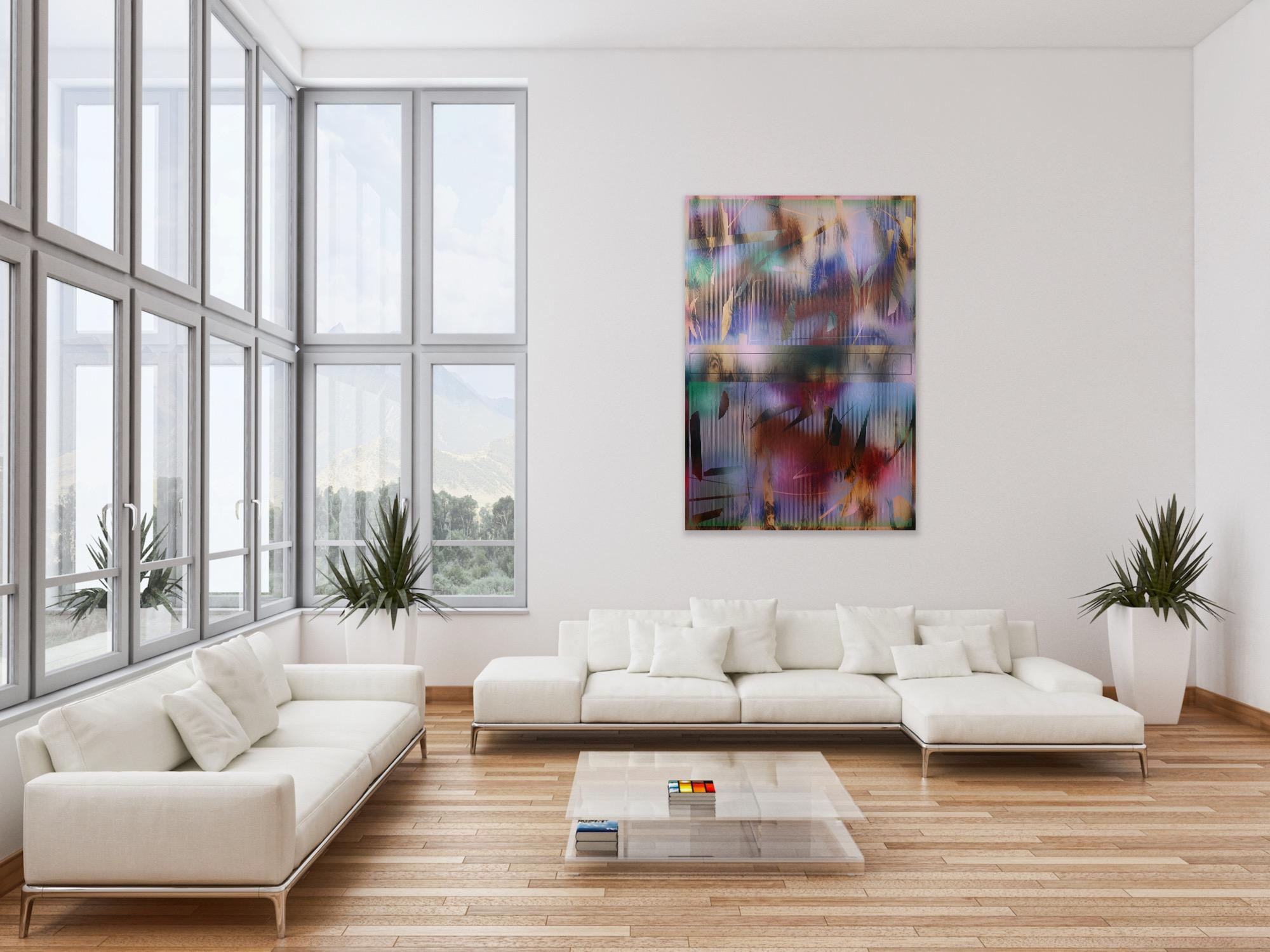 Schermo 2025.1  (griglia vibrante griglia pittura astratta compensato Nature optical ) in vendita 16