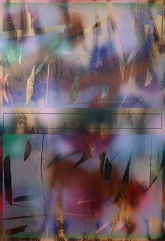 Écran 2025.1  (grid vibrant grid painting abstraite contreplaqué nature optique )