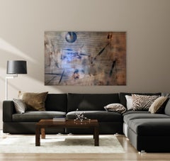Screen tbd3 (abstract grid wood painting contemporary neutrals natural motifs)