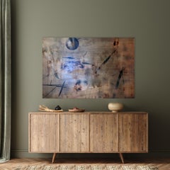 Screen tbd3 (abstract grid wood painting contemporary neutrals natural motifs)