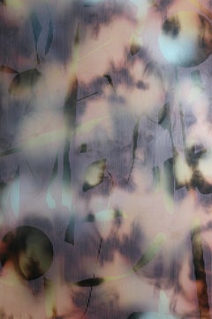 Raumteiler tbd6 (abstraktes Gitterholzgemälde, zeitgenössische neutrale Motive, Naturmotive)