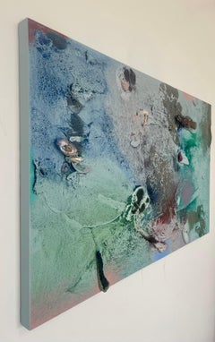 Vestiges spectrales II (texture, organic, biophilic, sand, pastels, mix-media)