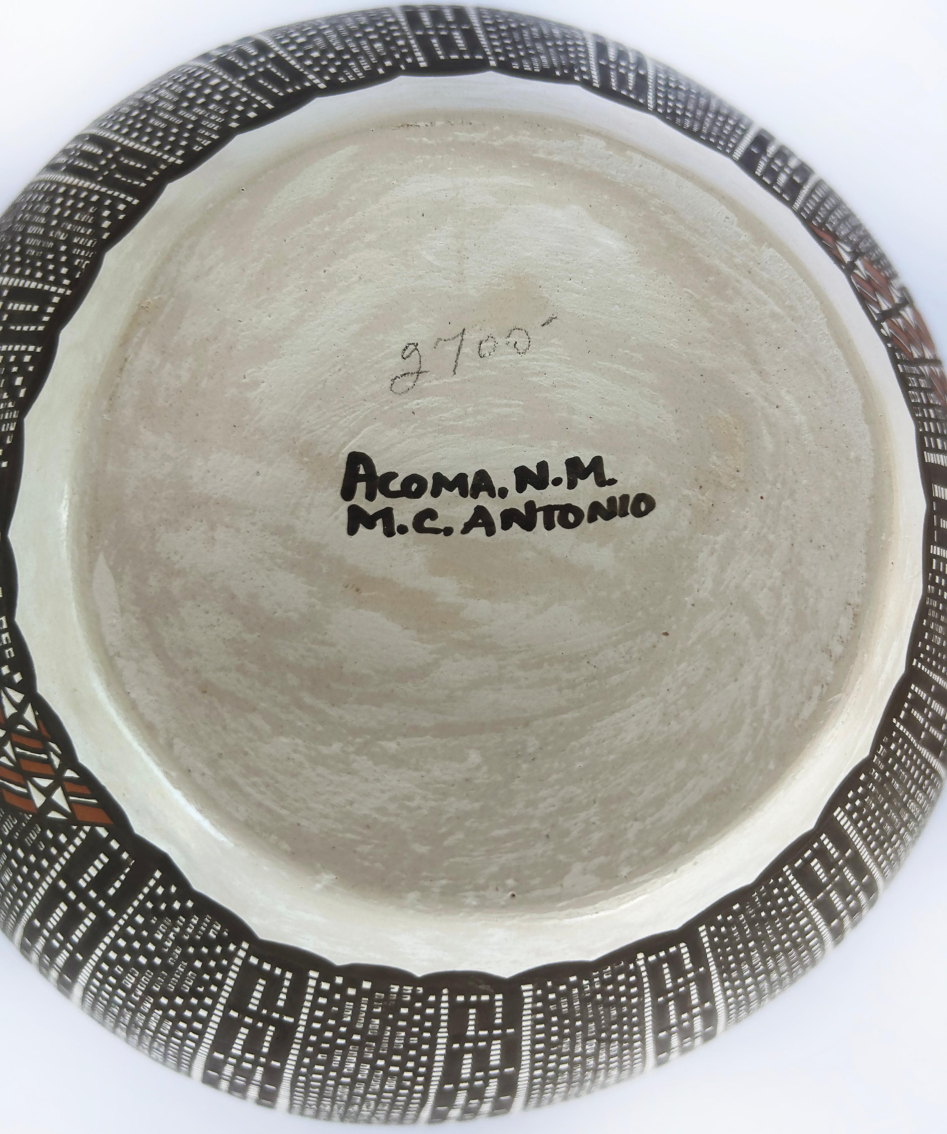 Melissa Concho Antonio Acoma N.M.Pueblo Hand-made Pot For Sale 1