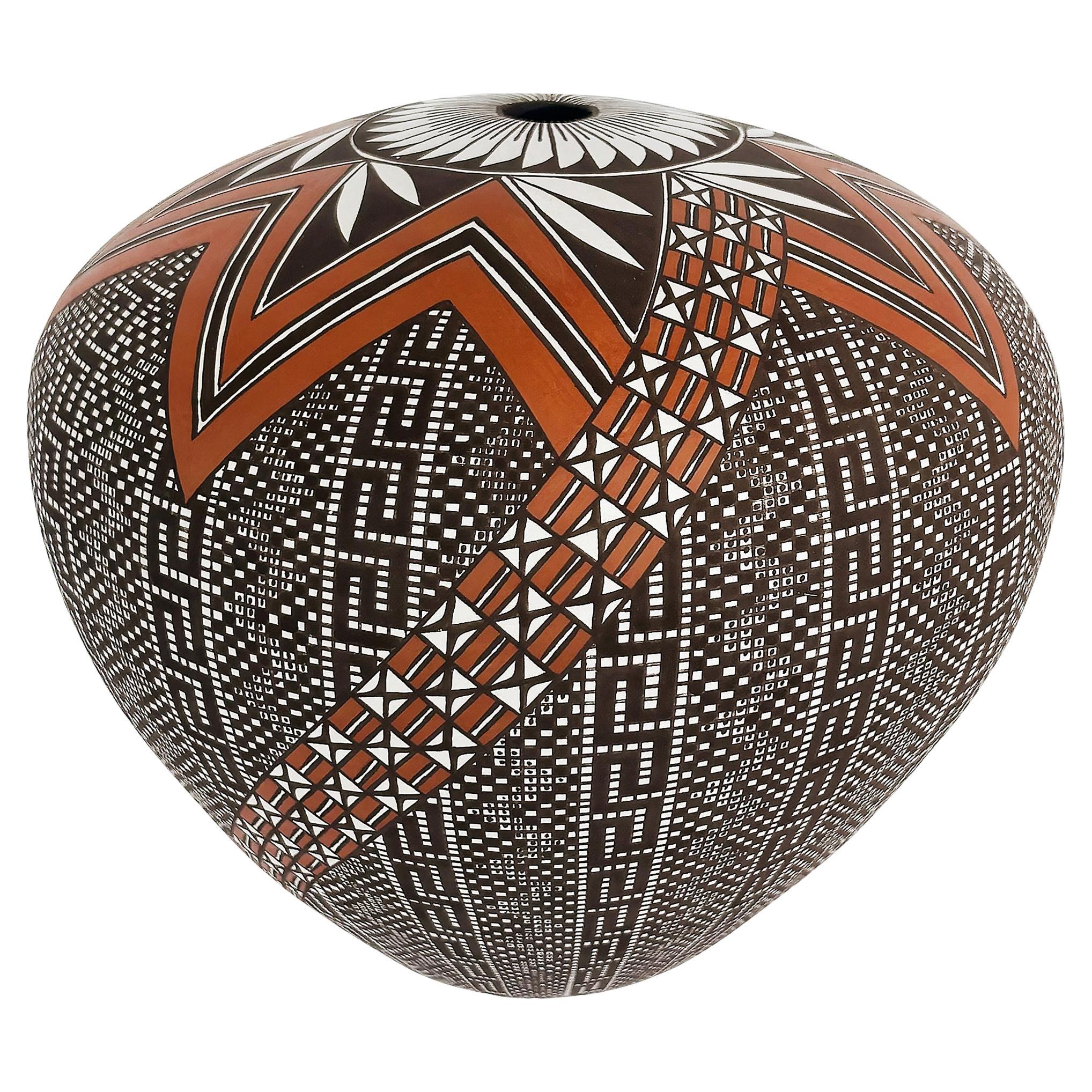 Melissa Concho Antonio Acoma N.M.Pueblo Hand-made Pot For Sale