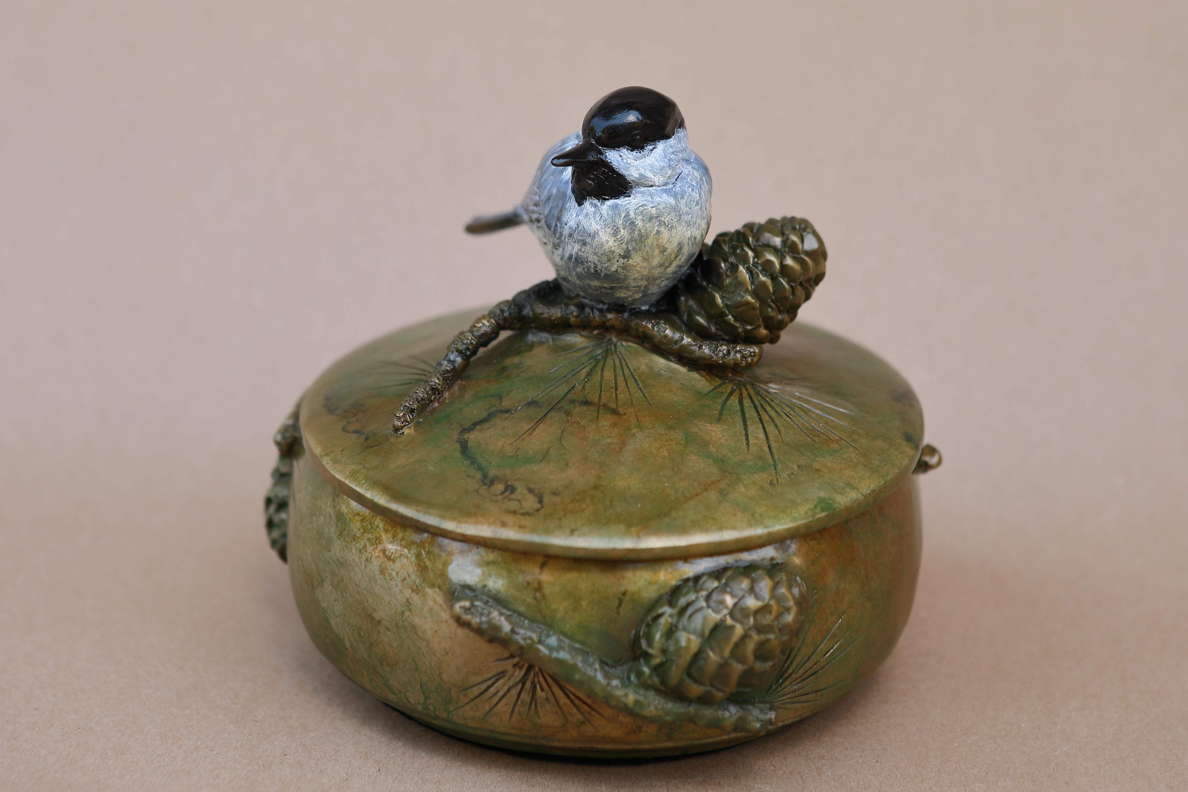 Melissa Cooper  Still-Life Sculpture - Chickadee Box
