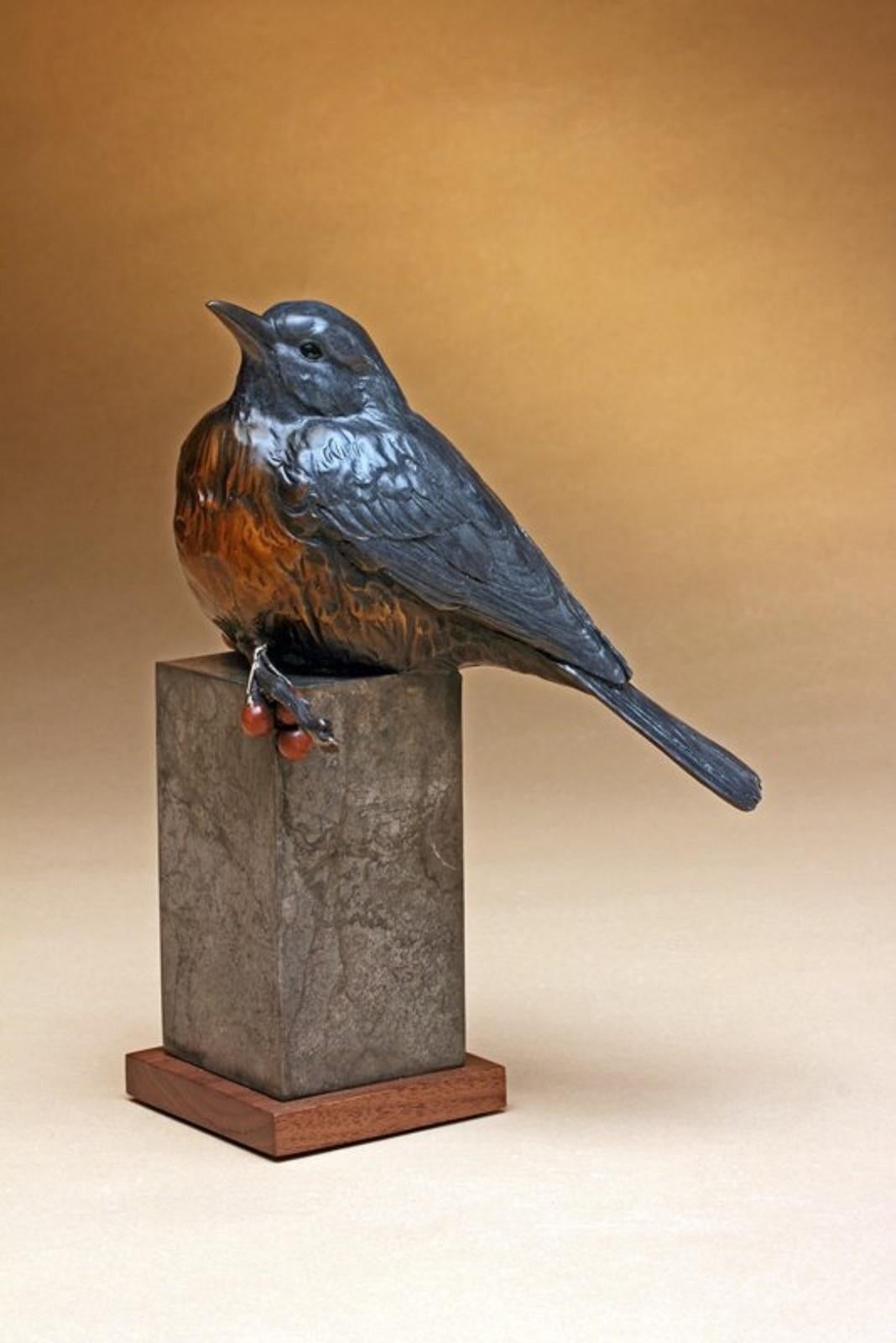 Winter Berries - Realist Sculpture by Melissa Cooper
