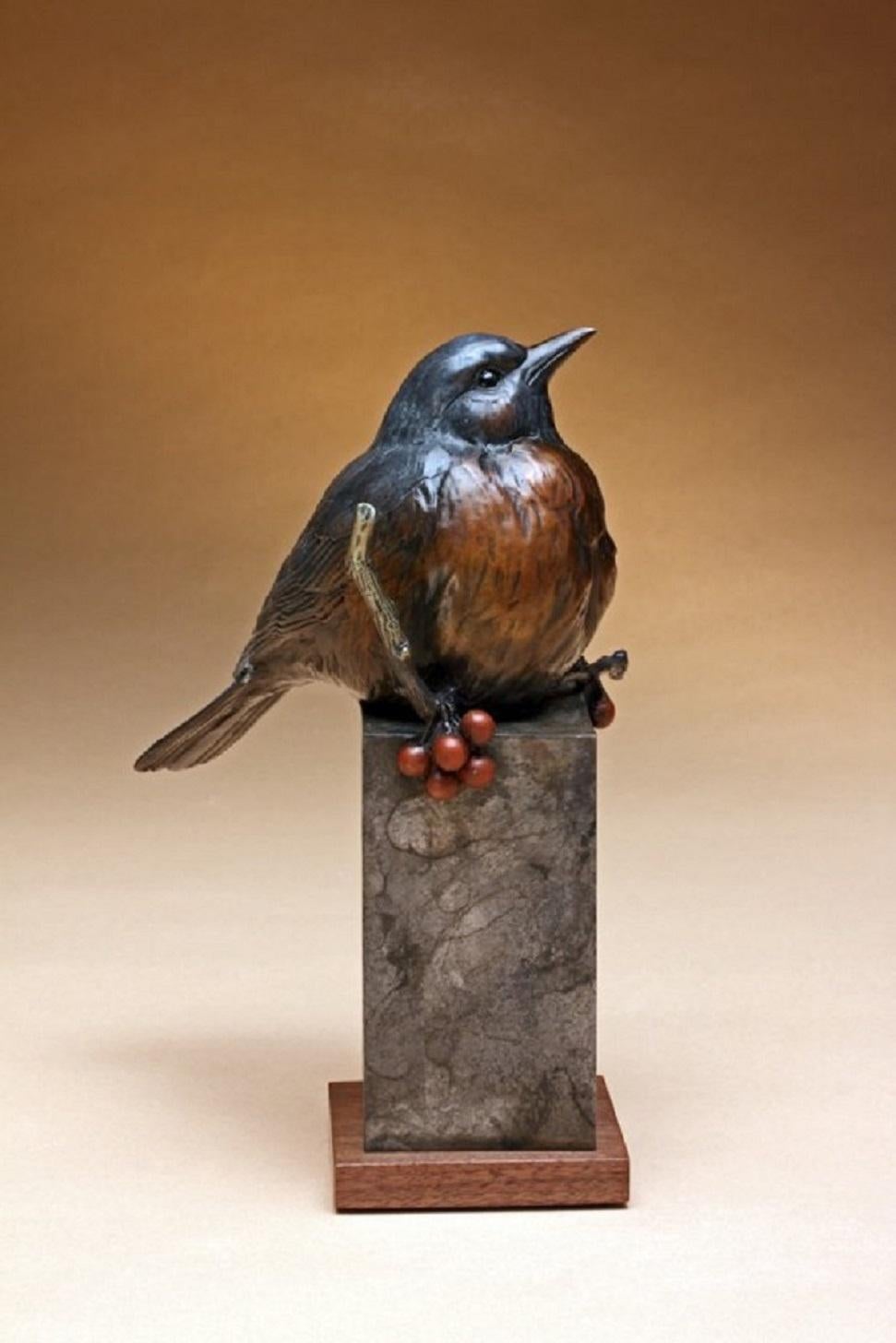 Winter Berries - Sculpture by Melissa Cooper