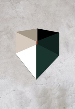 Prism 61 Geometric Green Watercolor Painting Melissa Dupont