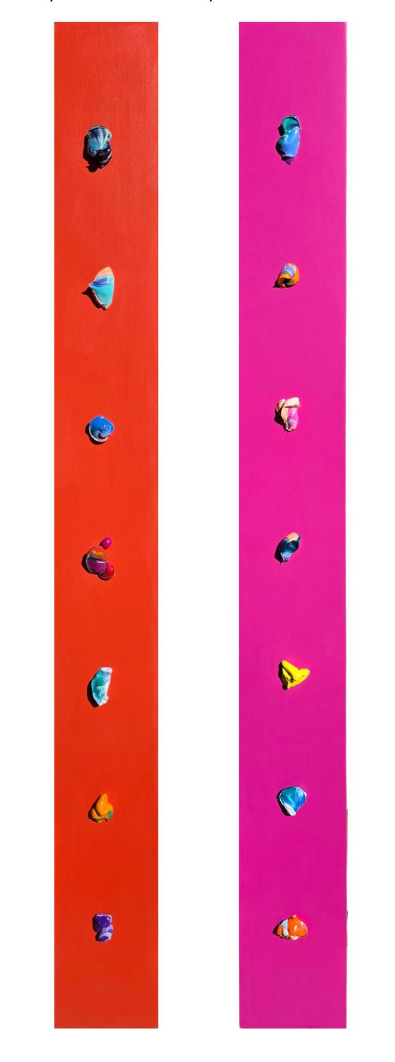 Melissa Ellis Abstract Painting - Diamonds 
Pearls