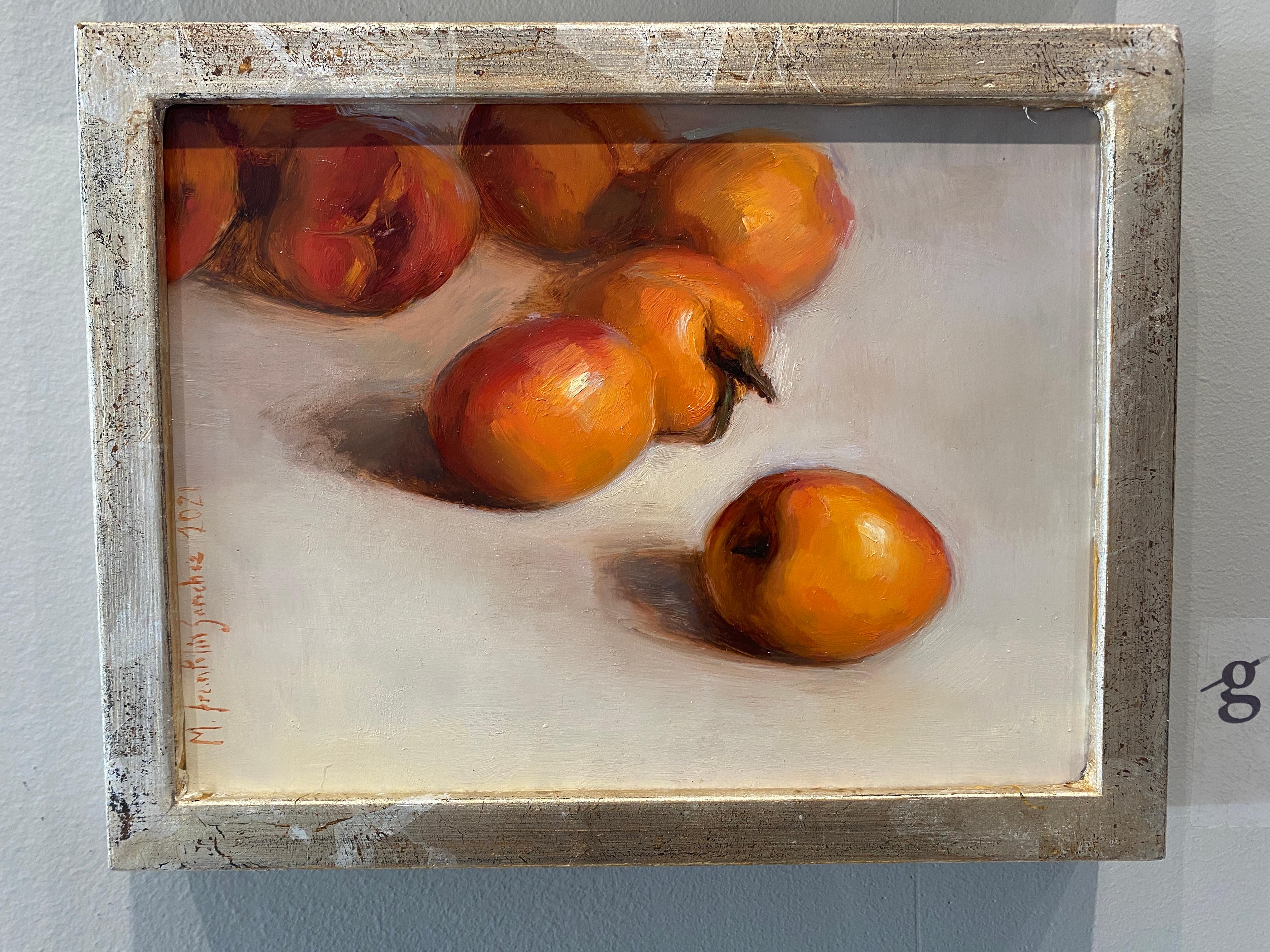 Apricots - Realist Painting by Melissa Franklin Sanchez