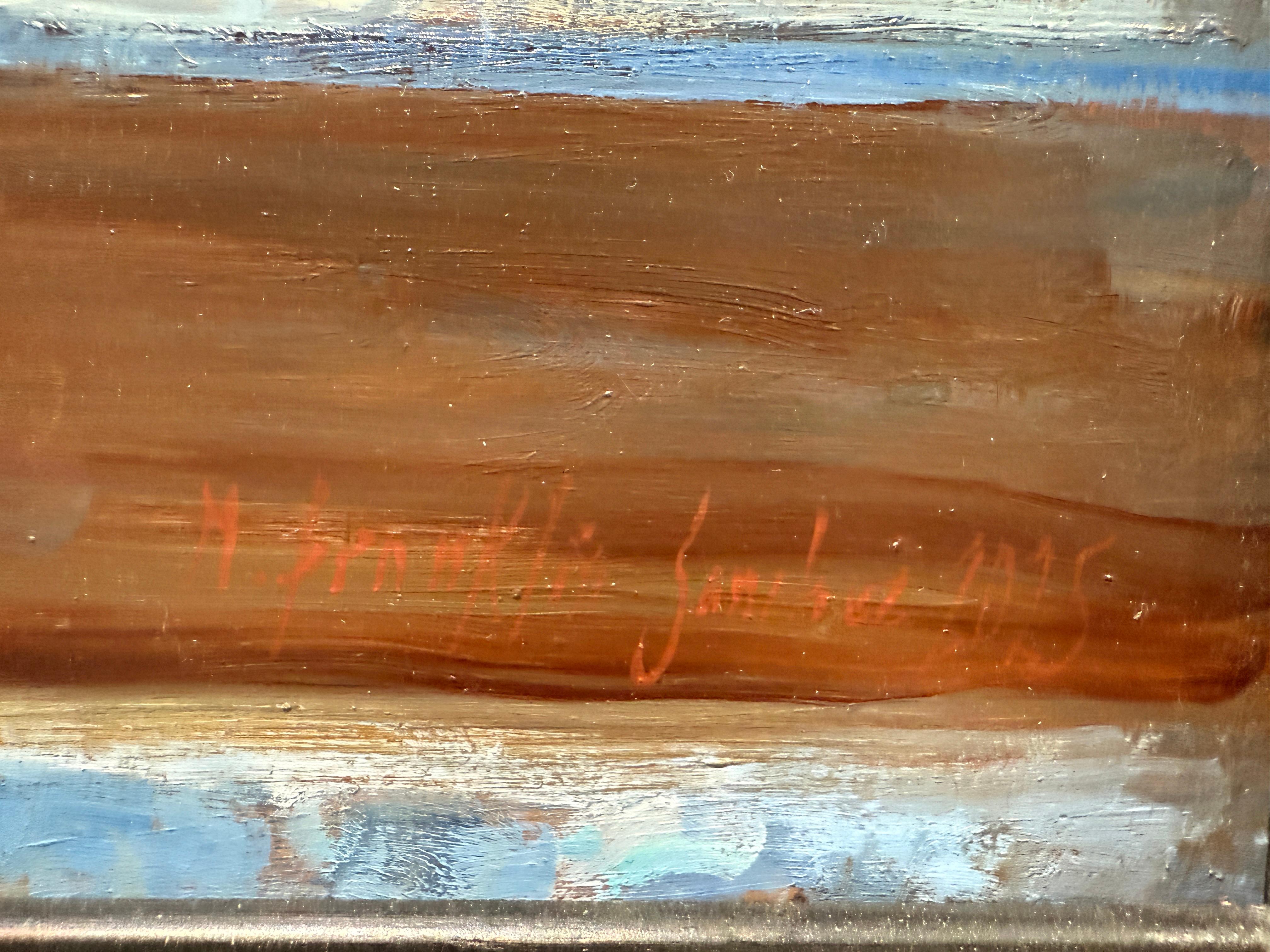 Un dipinto a olio della pittrice contemporanea Melissa Franklin Sanchez  (nato nel 1984, Warwickshire, Inghilterra). Una scala decorata con Azulejos, ovvero piastrelle di ceramica portoghesi. Azulejos, tradotto dall'arabo, significa 