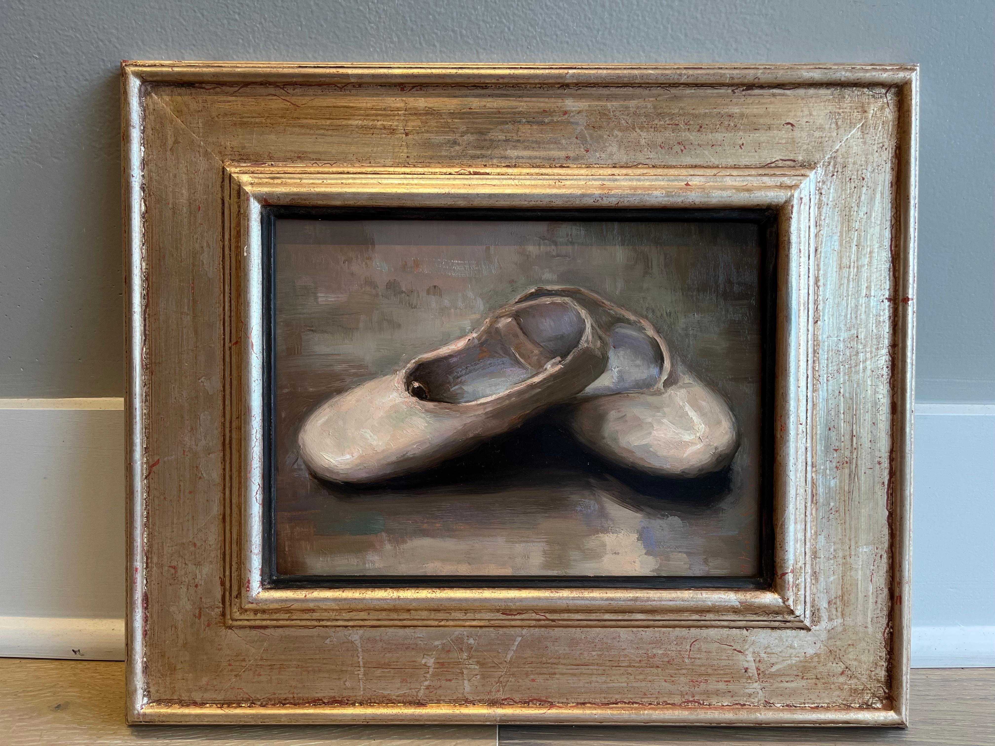Le sue prime scarpe - Painting di Melissa Franklin Sanchez