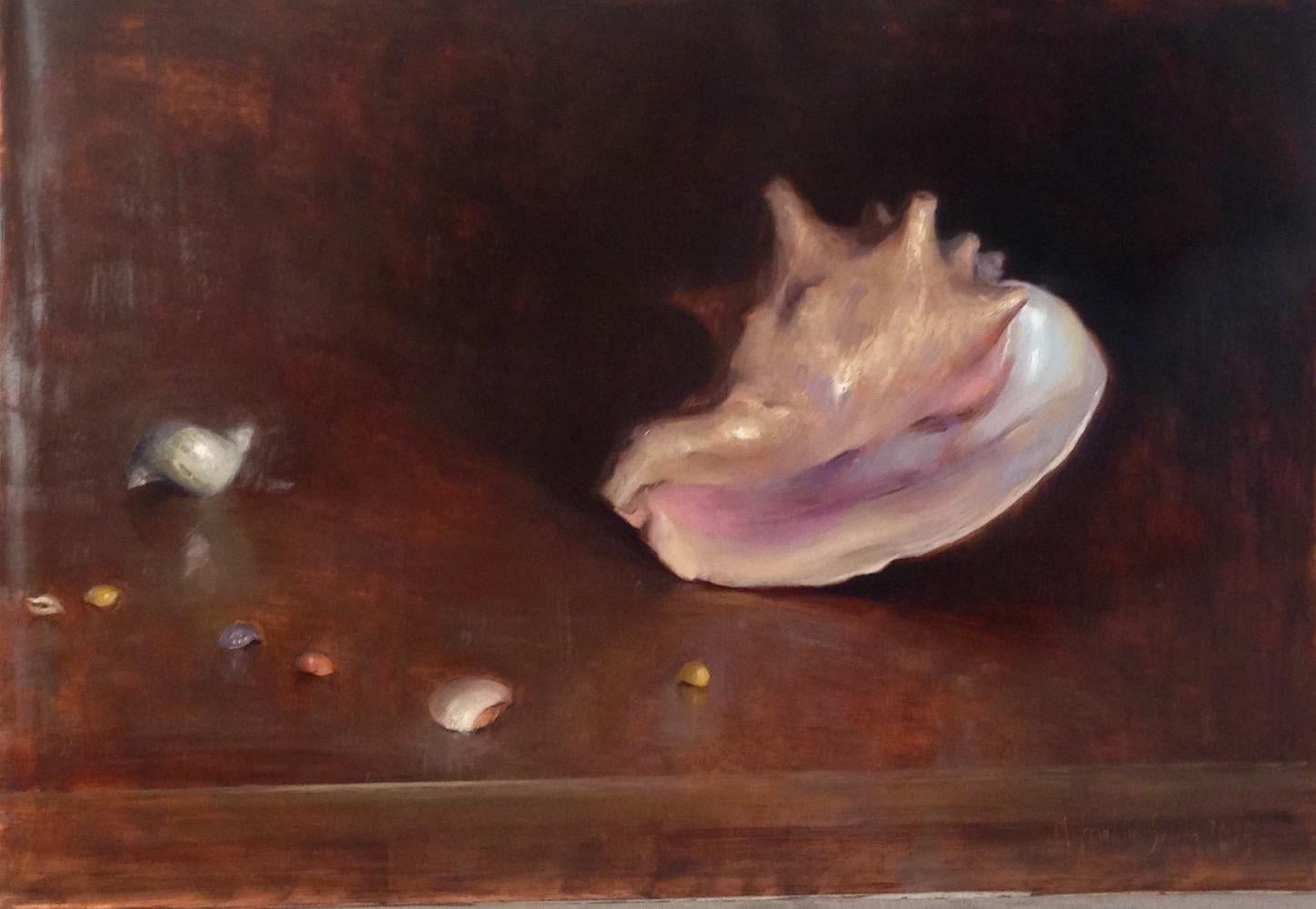 Melissa Franklin Sanchez Still-Life Painting - Seashells from the Sea Shore