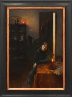 Speranza Olio su tela    Immagini di sfondo figurative  Firenze  Incorniciato