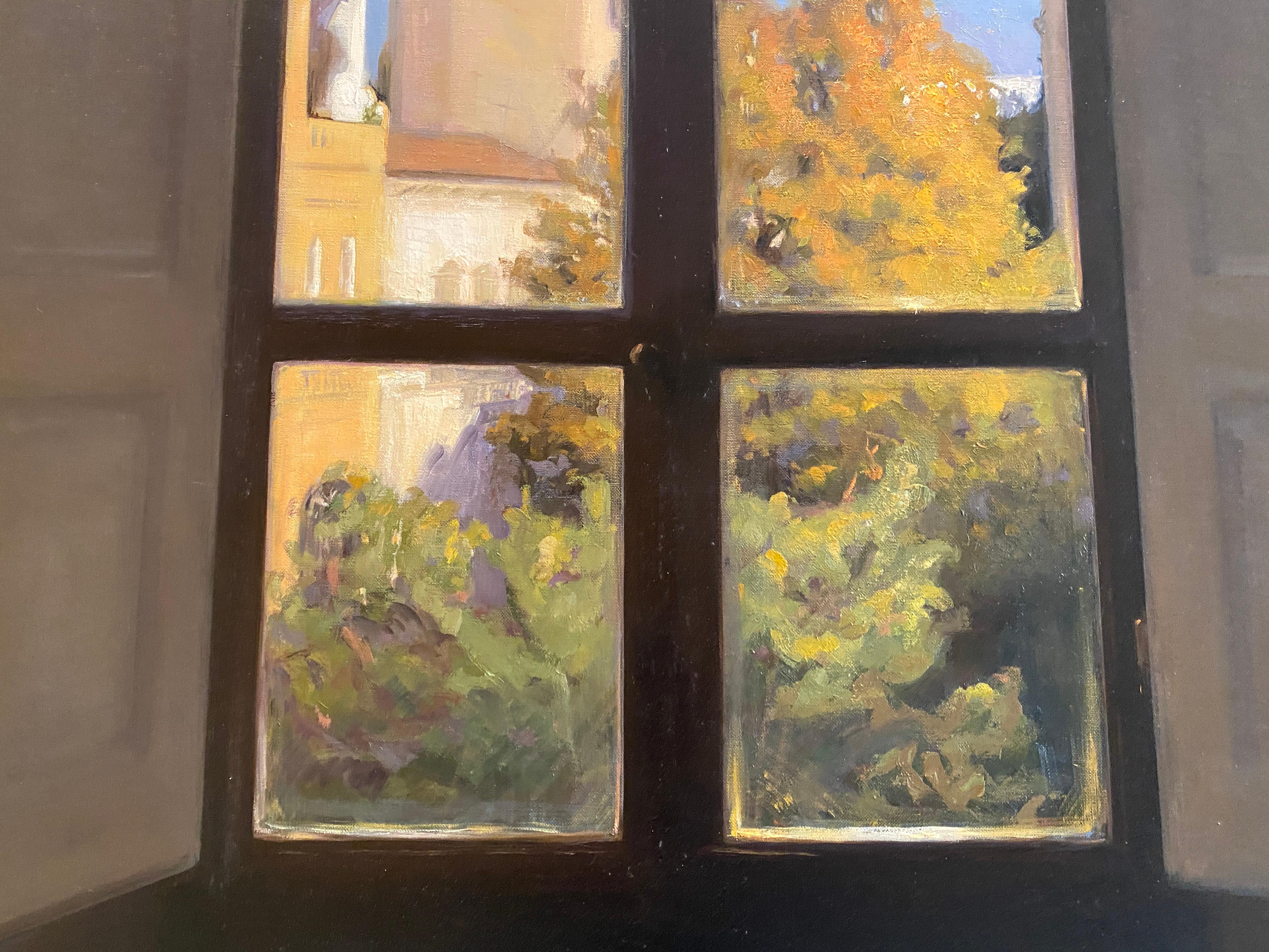 Studio in Fall - Realist Painting by Melissa Franklin Sanchez