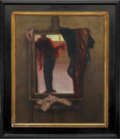 A través de la mirada  Vidrio  Óleo sobre lienzo   Ballet Dos cuadros en la pintura