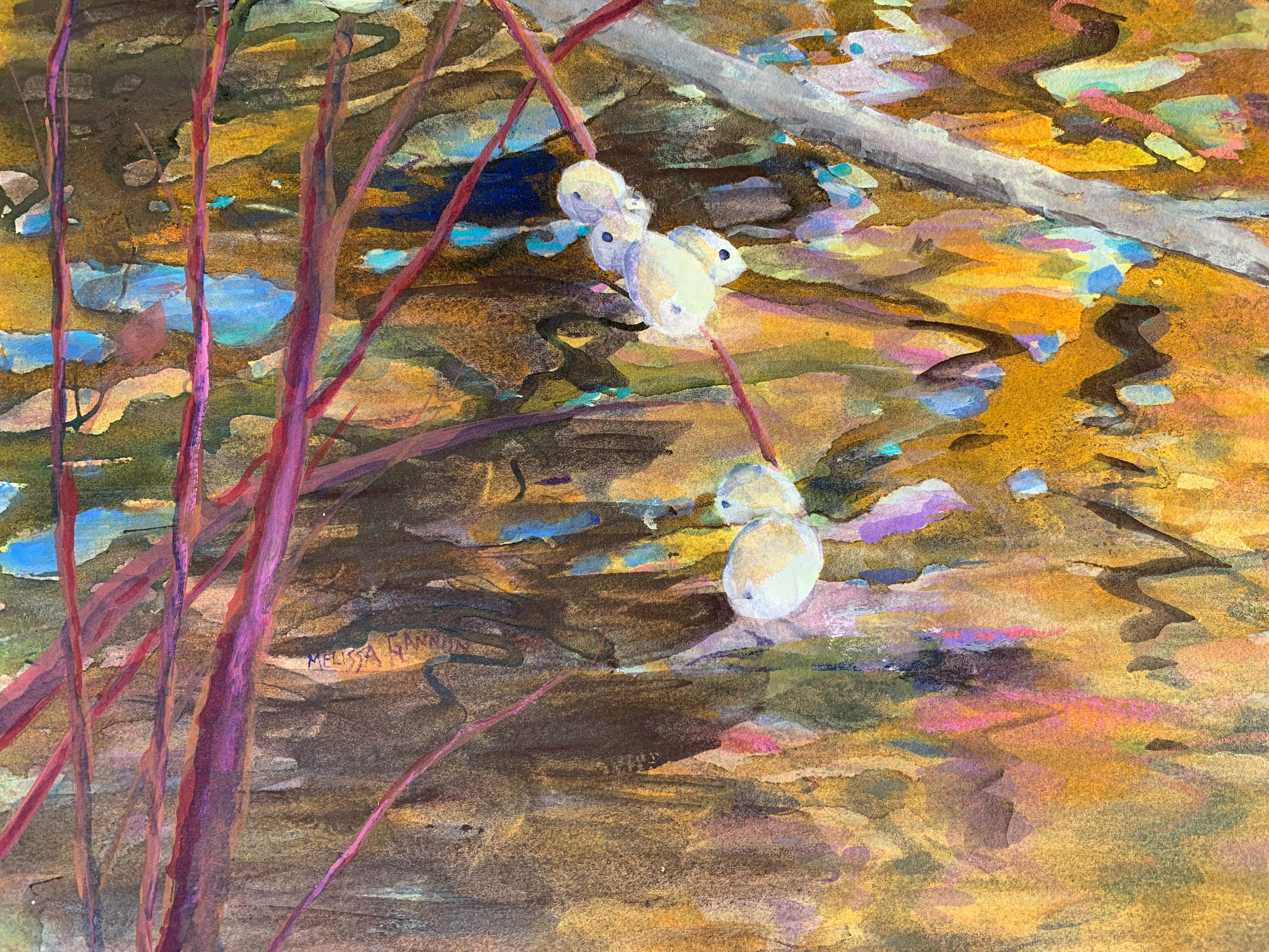 Thoughts of Spring, Original Painting - Abstract Impressionist Mixed Media Art by Melissa Gannon