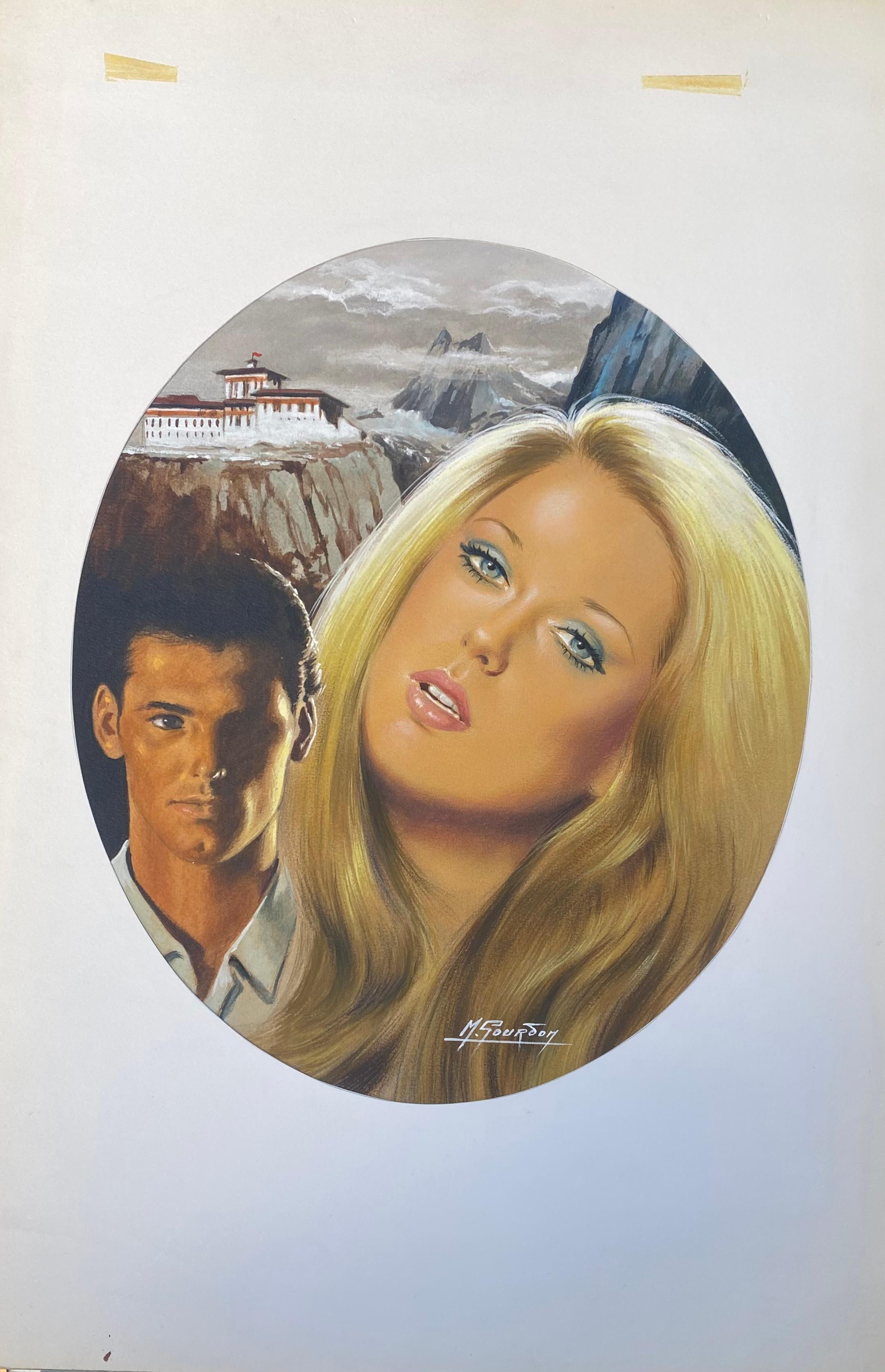 Melisa en el Parque del Dragón de Eve Saint-Benoît - M.Gourdon
Técnica mixta acuarela y pastel sobre cartón 
Alrededor de 1965
Dimensiones : L50cmxl32cm
Ref 


Michel Gourdon es un ilustrador francés, conocido por sus portadas de novelas publicadas