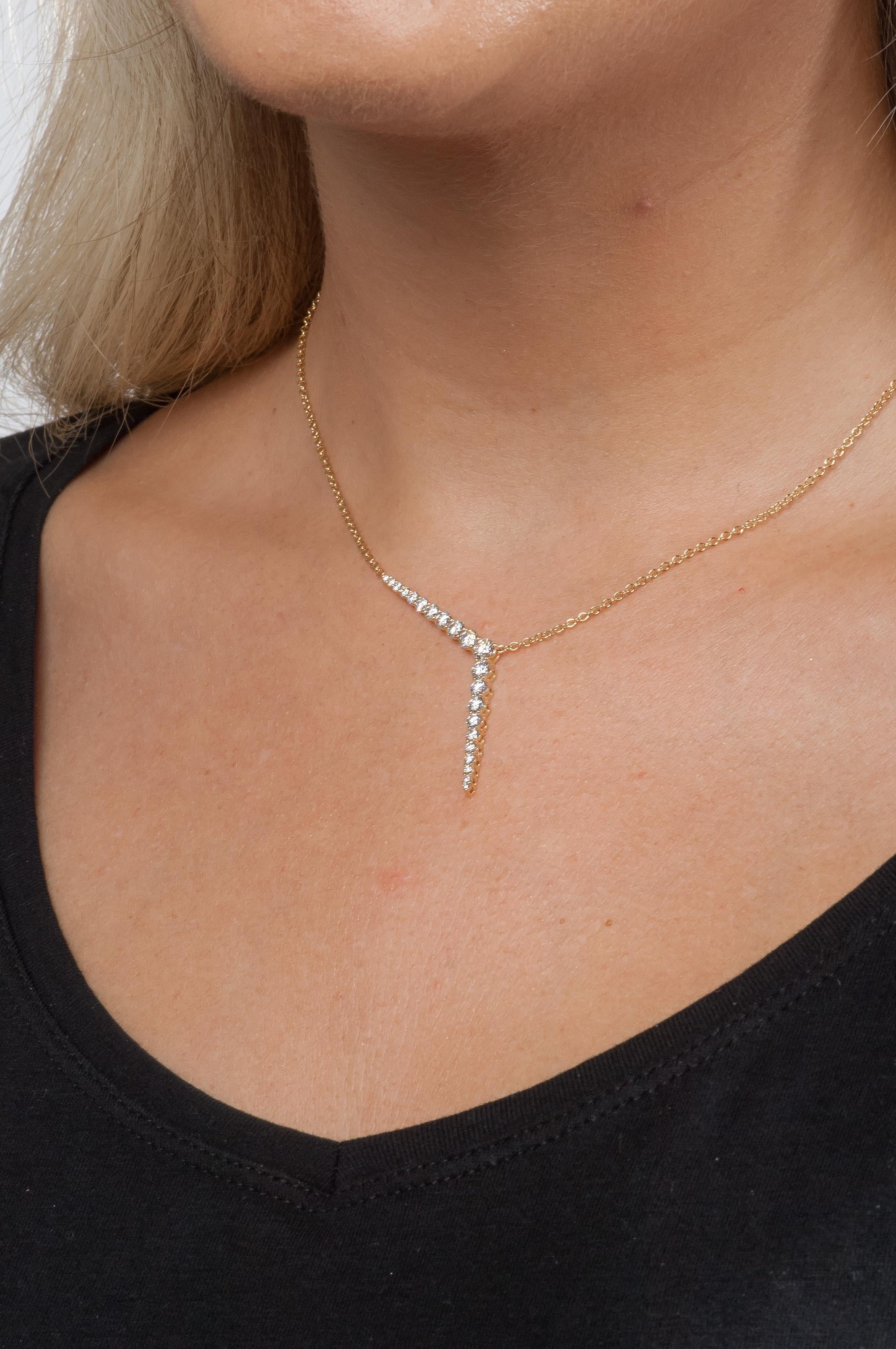 Taglio brillante Collana Melissa Kaye Aria Y in vendita