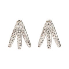 Melissa Kaye Cris White Gold and Diamond Earrings