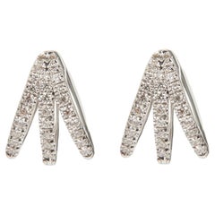 Melissa Kaye Cris Boucles d'oreilles en or blanc et diamants