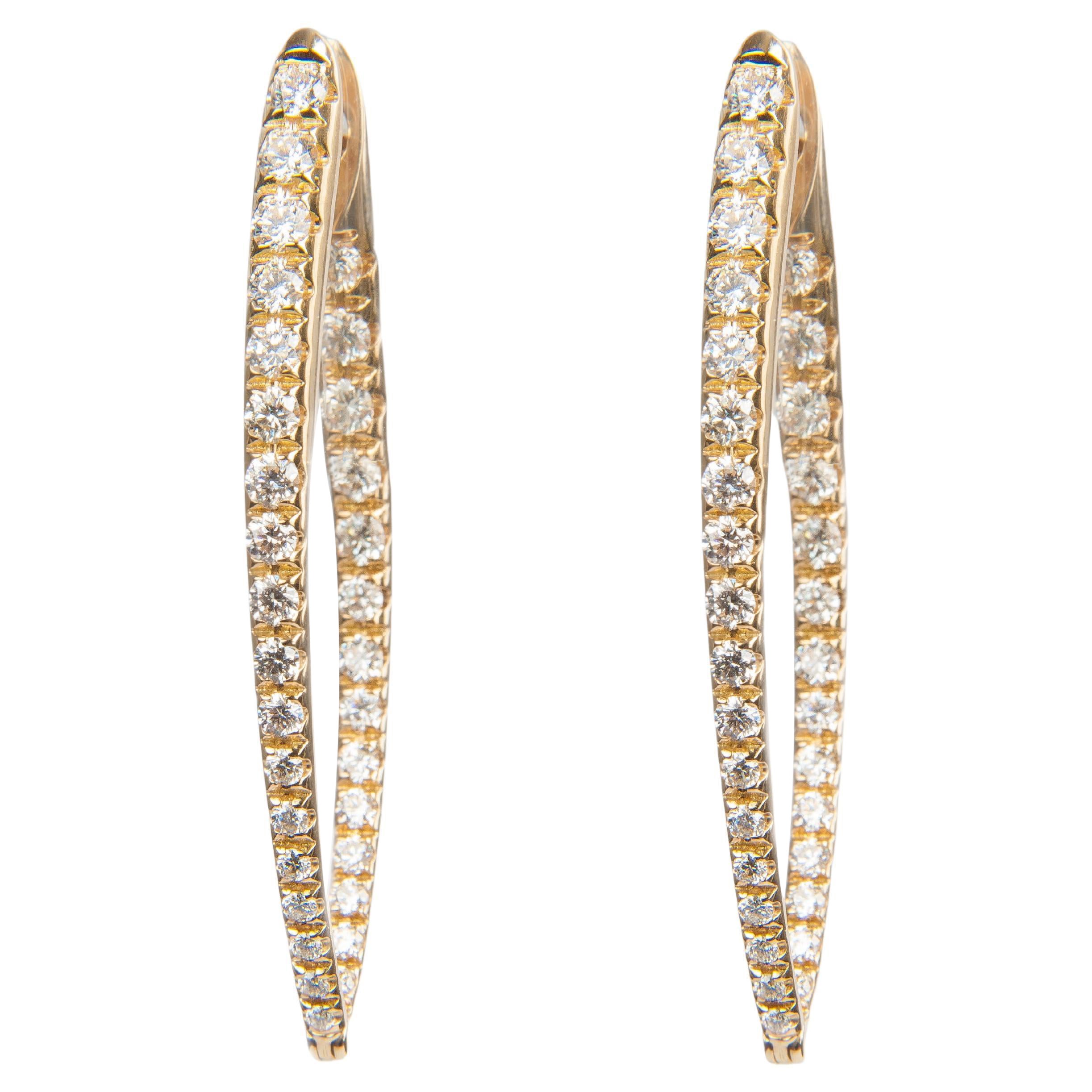 Melissa Kaye Orecchini Cristina con diamante grande