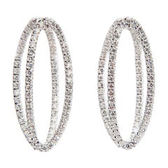 Melissa Kaye Medium Mila Diamond Earrings