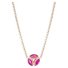 Melissa Kaye Ruby Hazel Necklace