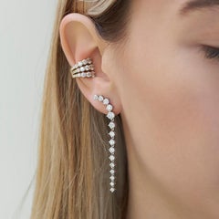 Melissa Kaye White Gold and Diamond Aria Dagger Earrings