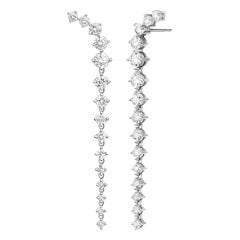 Melissa Kaye White Gold and Diamond Aria Dagger Earrings