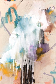 Bloom Through The Snow, Painting, Acrylic on Canvas