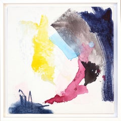 Blue And Pink Color Study 2, Painting, Acrylic on Canvas