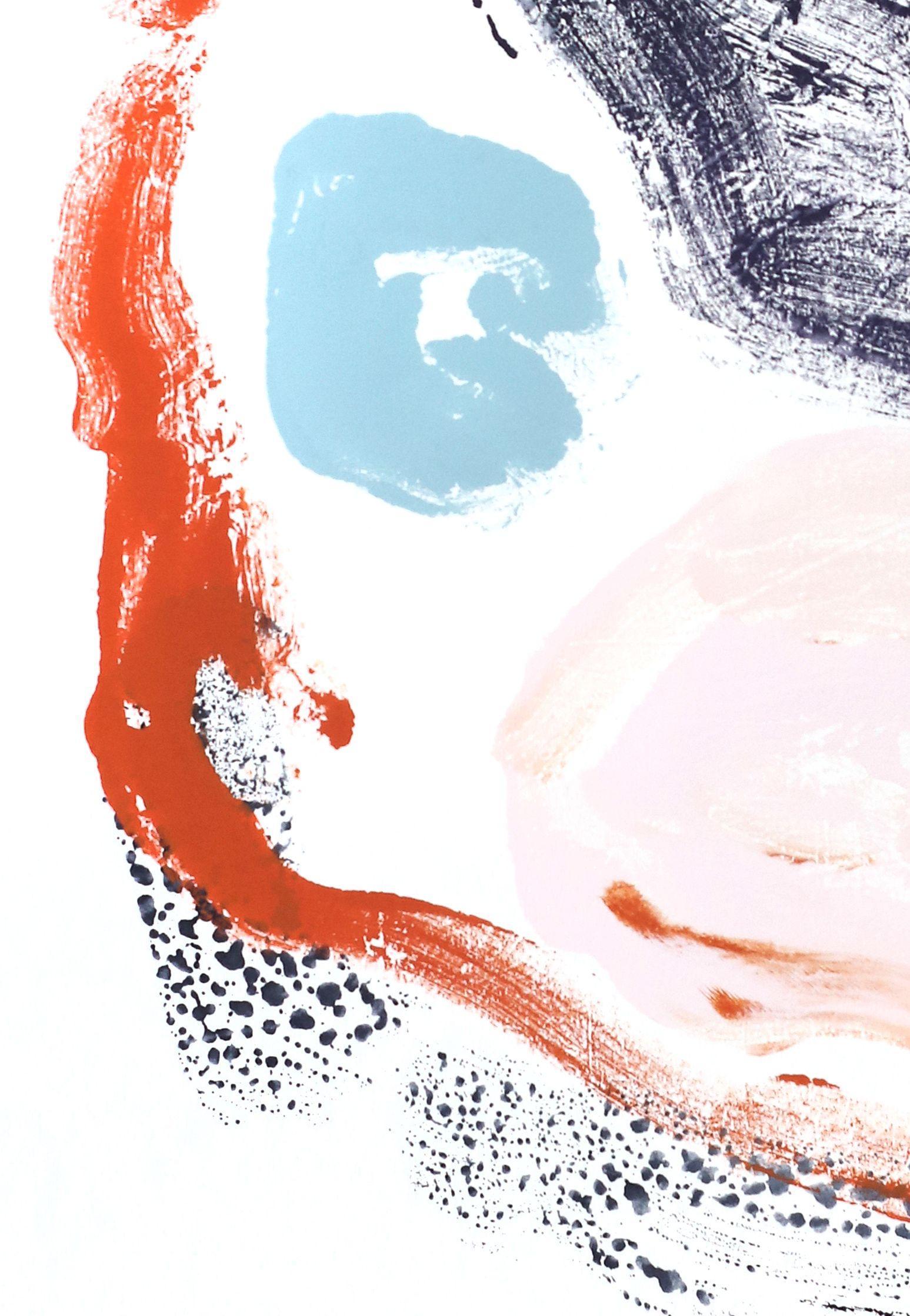 Basta, Pittura, Acrilico su carta - Painting Astratto di Melissa McGill