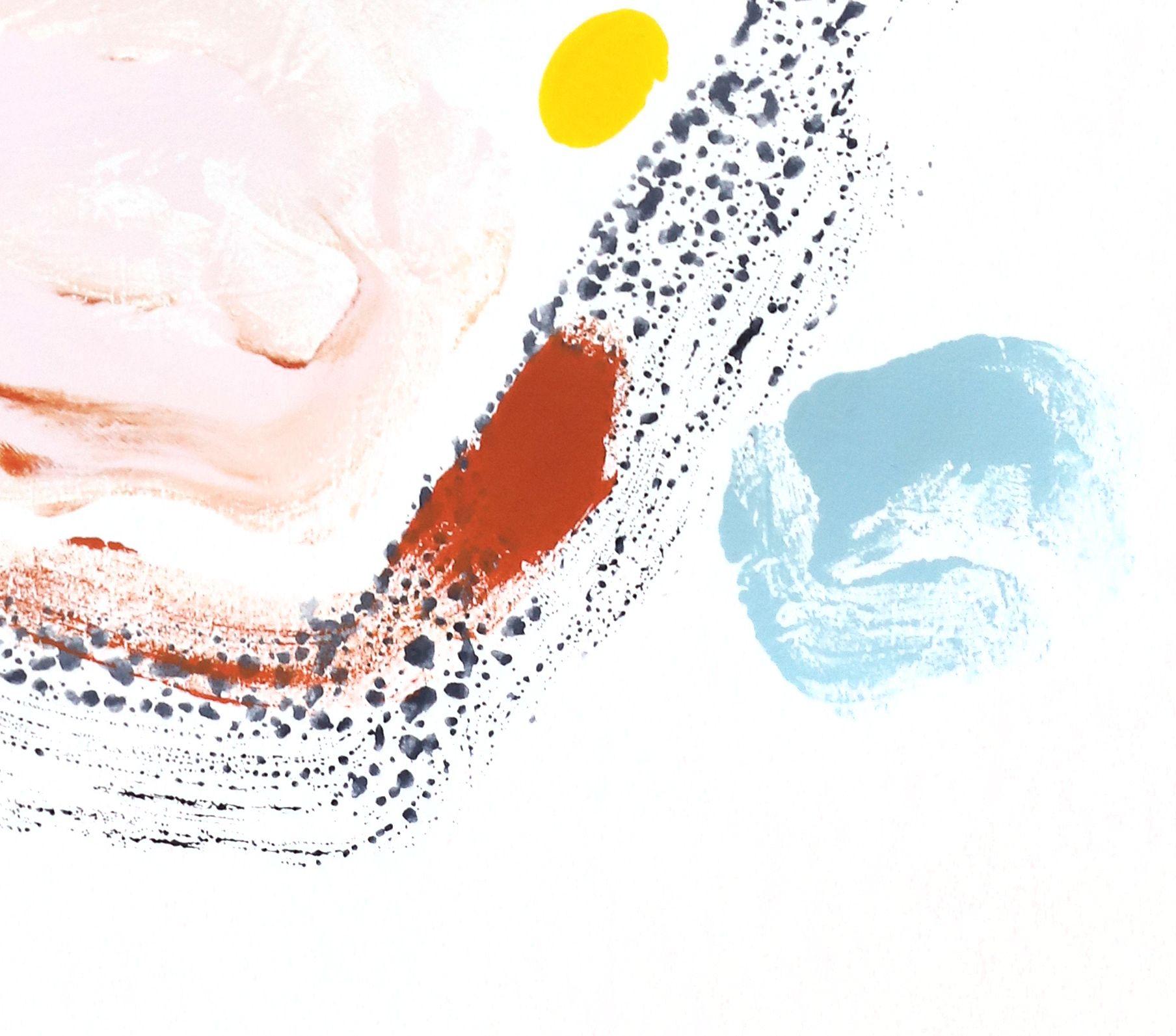 Basta, Pittura, Acrilico su carta - Abstract Painting Grigio di Melissa McGill