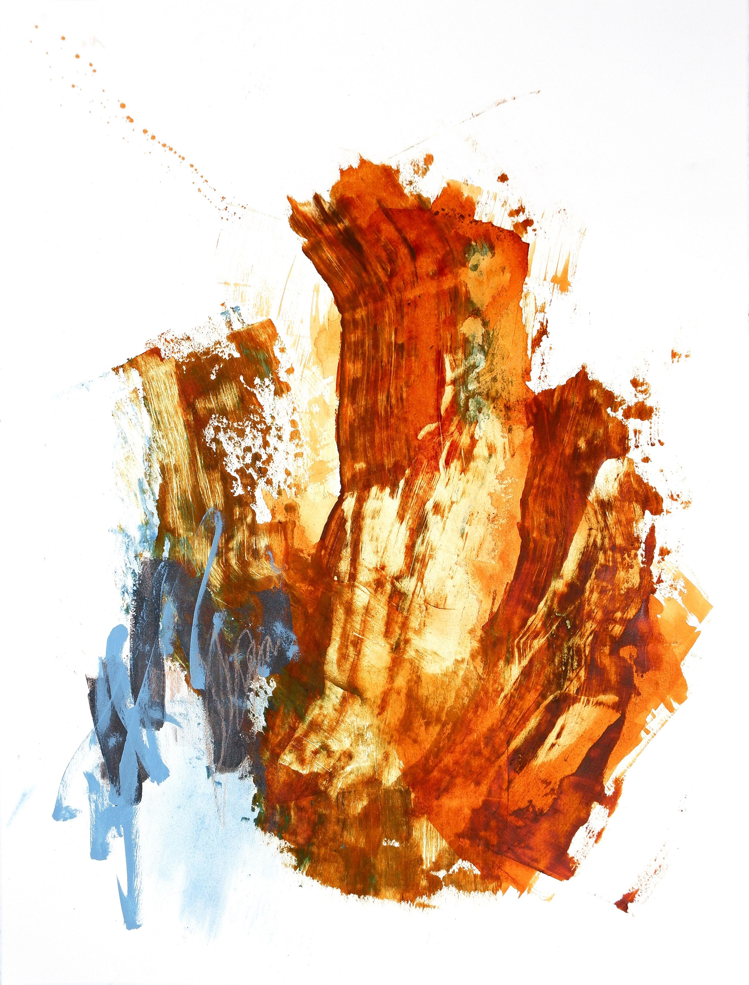 Abstract Painting di Melissa McGill - Grande bacino n. 2, Pittura, Acrilico su carta