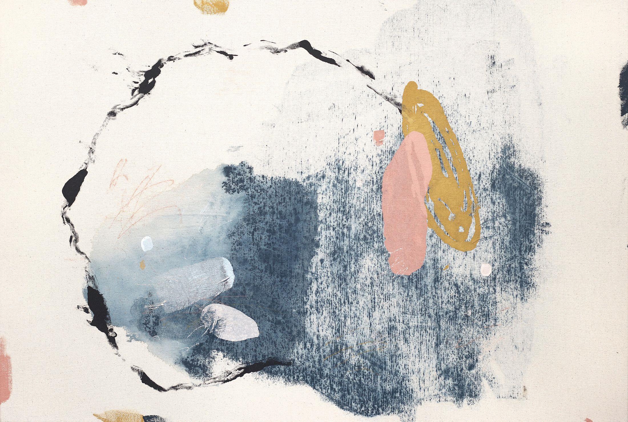 Abstract Painting di Melissa McGill - I Need The Sunshine - Solitudine, Pittura, Acrilico su tela