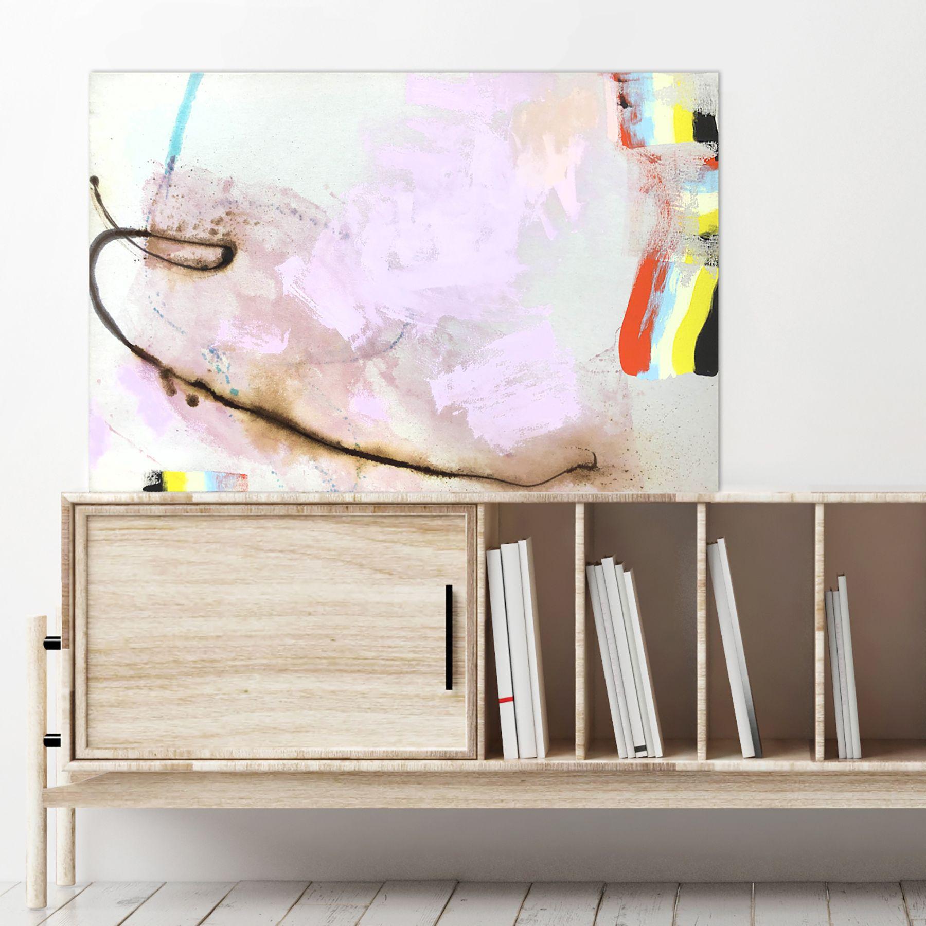 L'amore è l'unico motore, Pittura, Acrilico su tela - Painting Astratto di Melissa McGill