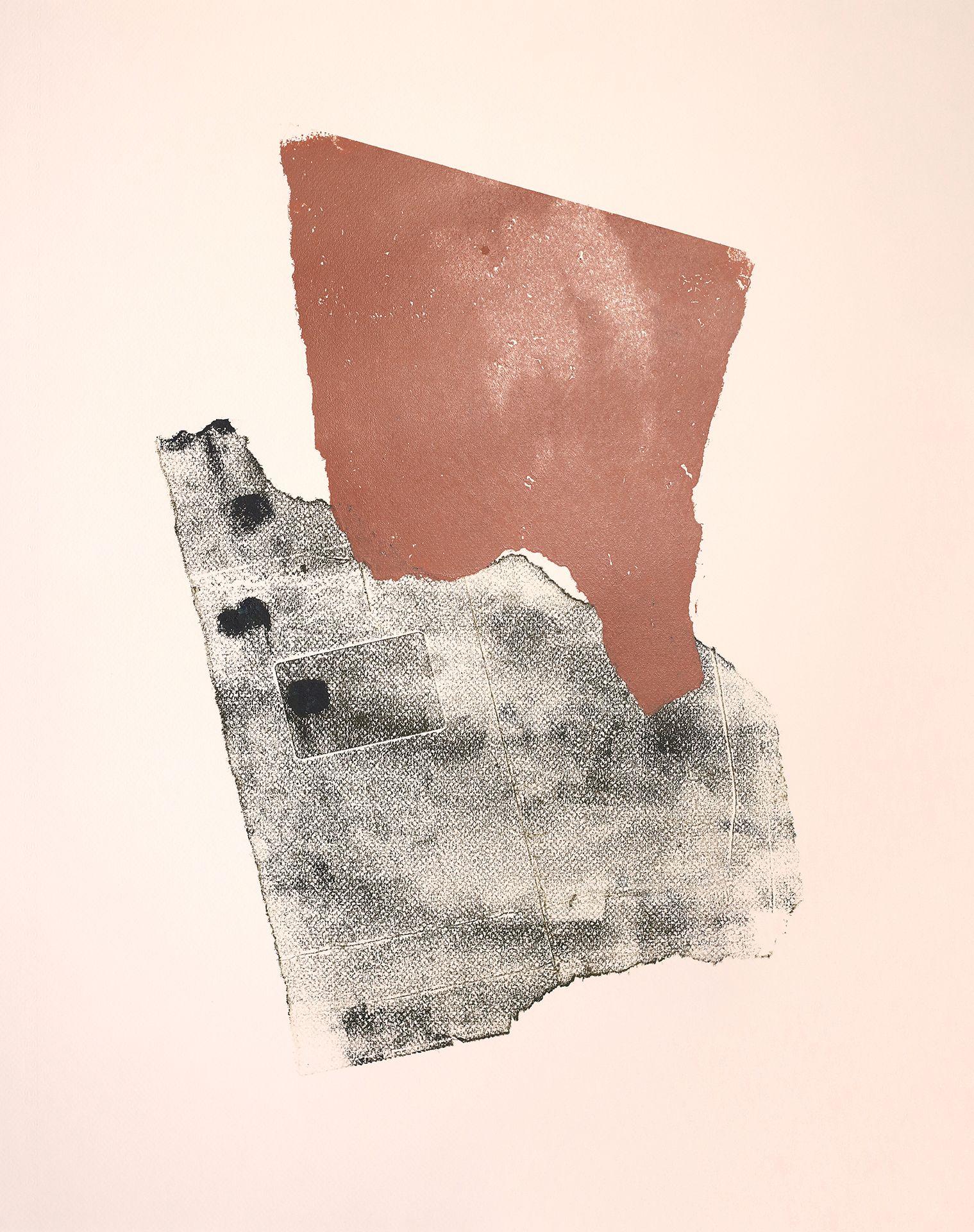 Melissa McGill Abstract Painting - Rainshadow No 2, Painting, Acrylic on Paper