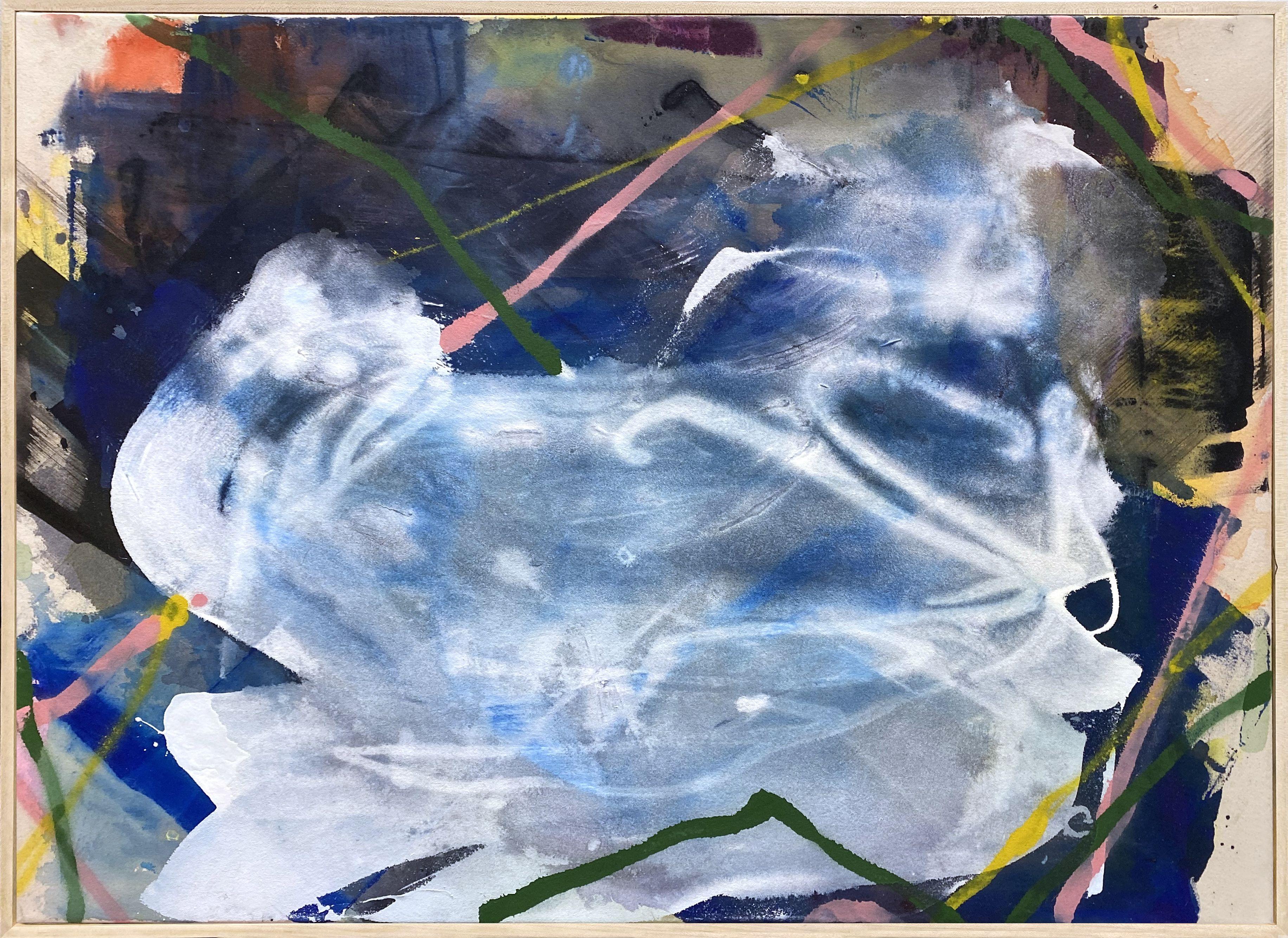 Radicati come alberi - Segni e piscine, Pittura, Acrilico su tela - Painting di Melissa McGill