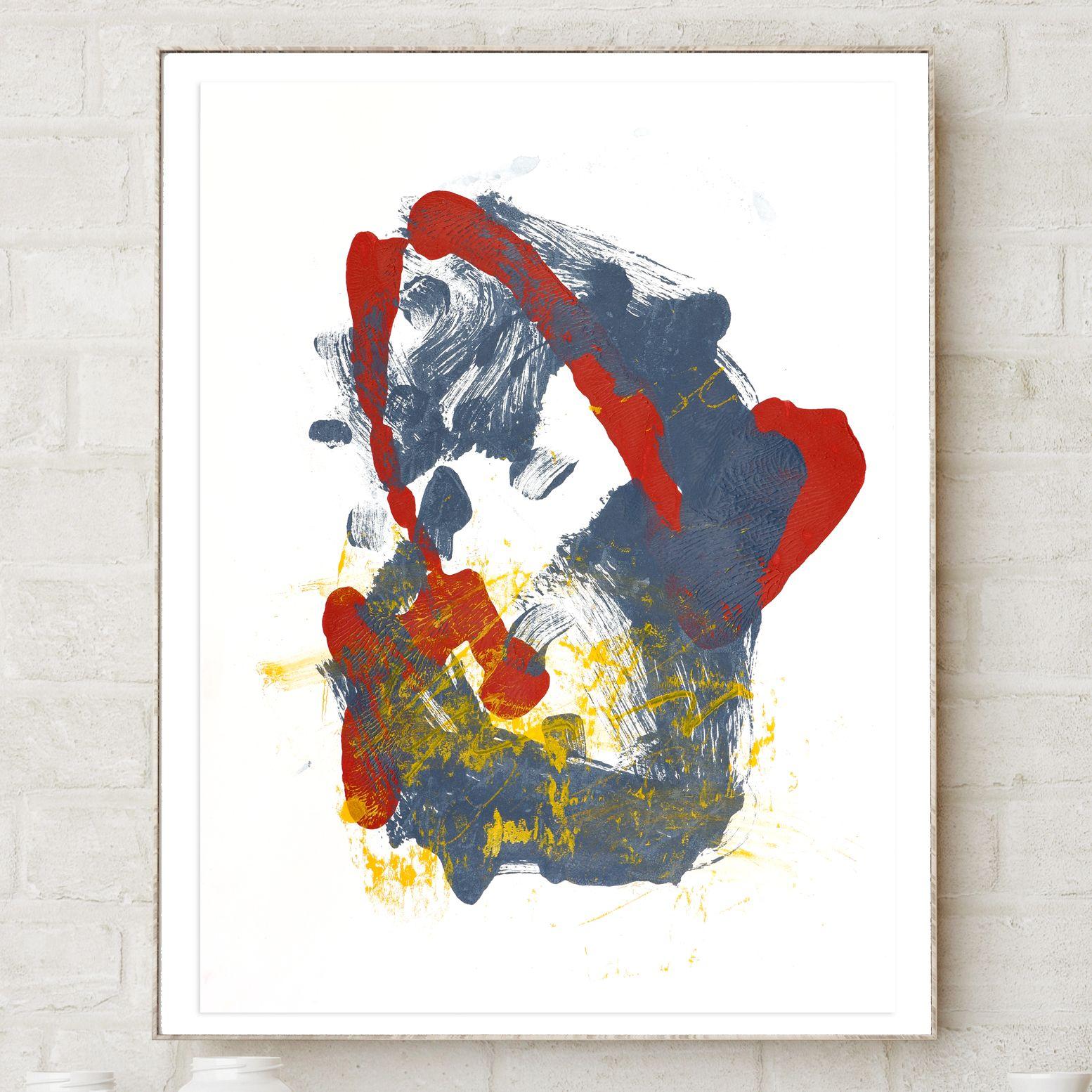 Satellite, Pittura, Acrilico su carta - Painting di Melissa McGill