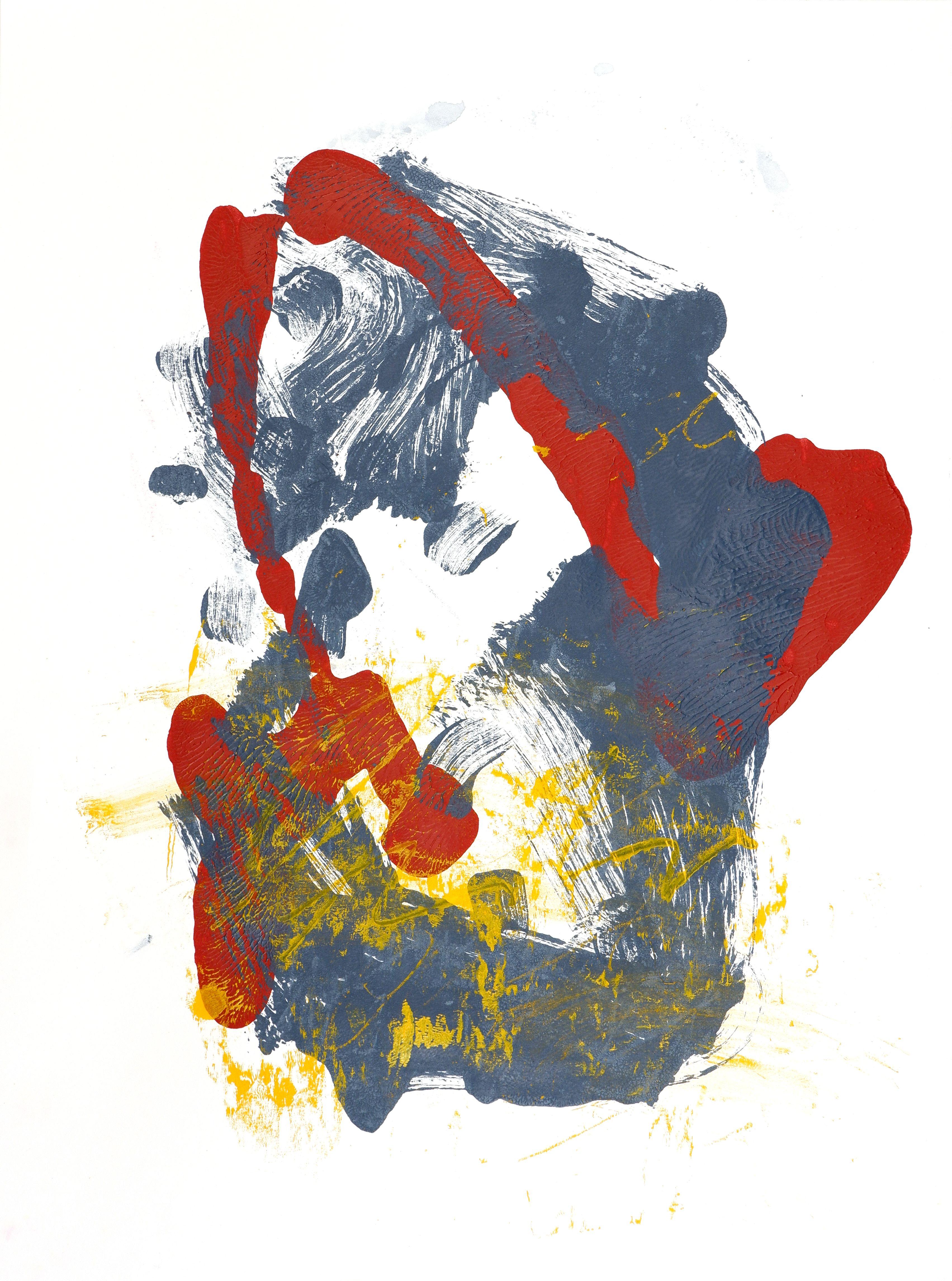 Abstract Painting di Melissa McGill - Satellite, Pittura, Acrilico su carta