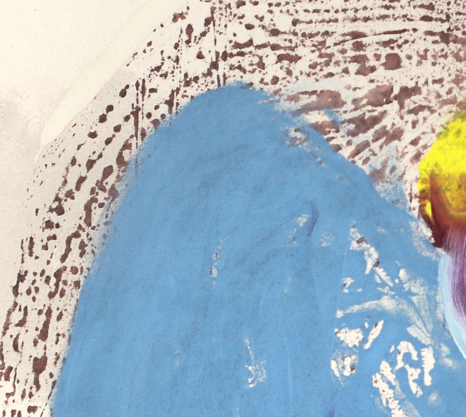 Fiori semoventi n. 2, Pittura, Acrilico su tela - Abstract Painting Beige di Melissa McGill