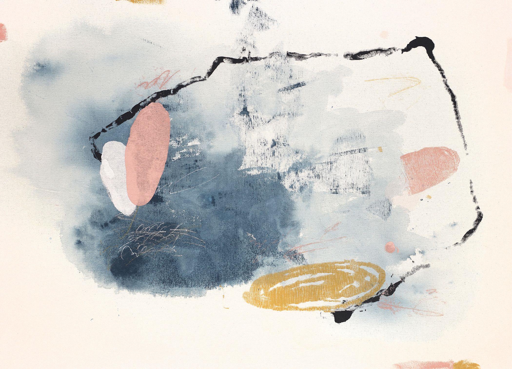 Abstract Painting di Melissa McGill - Uccello marino solitario - Solitudine, Pittura, Acrilico su tela