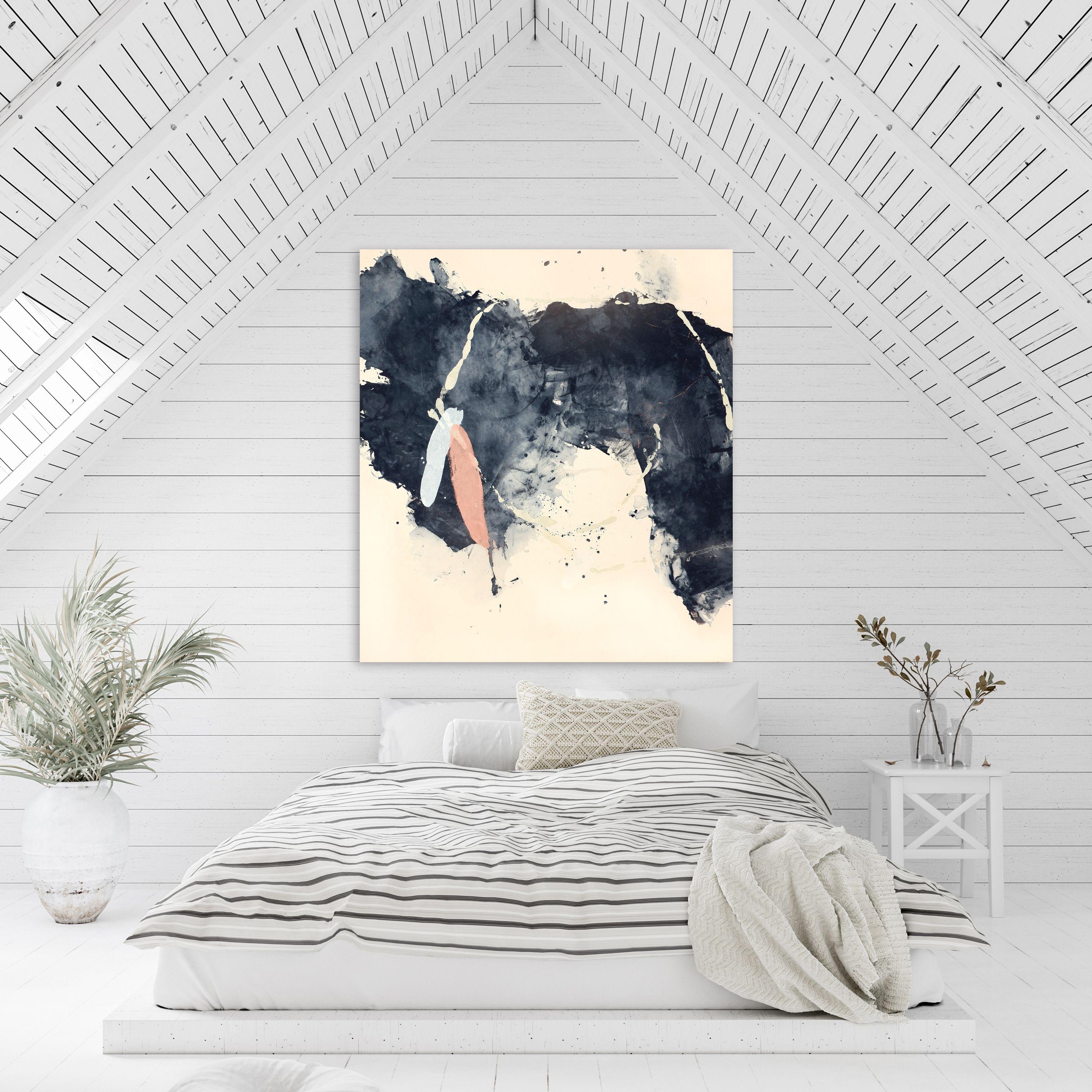 Un pezzo mancante, Pittura, Acrilico su tela - Abstract Painting Beige di Melissa McGill