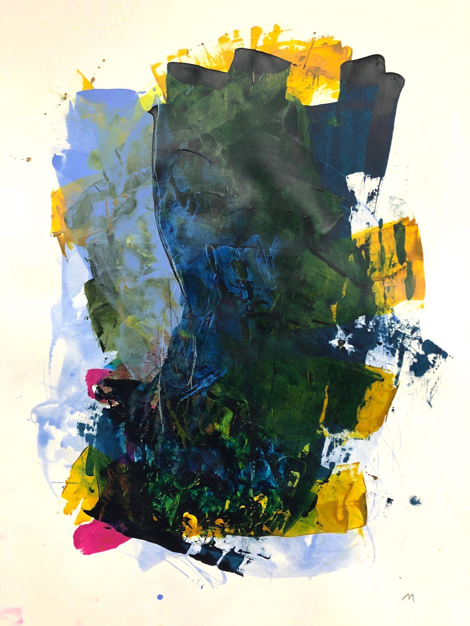 Melissa McGill Abstract Painting - Tangled Up, Painting, Acrylic on Paper